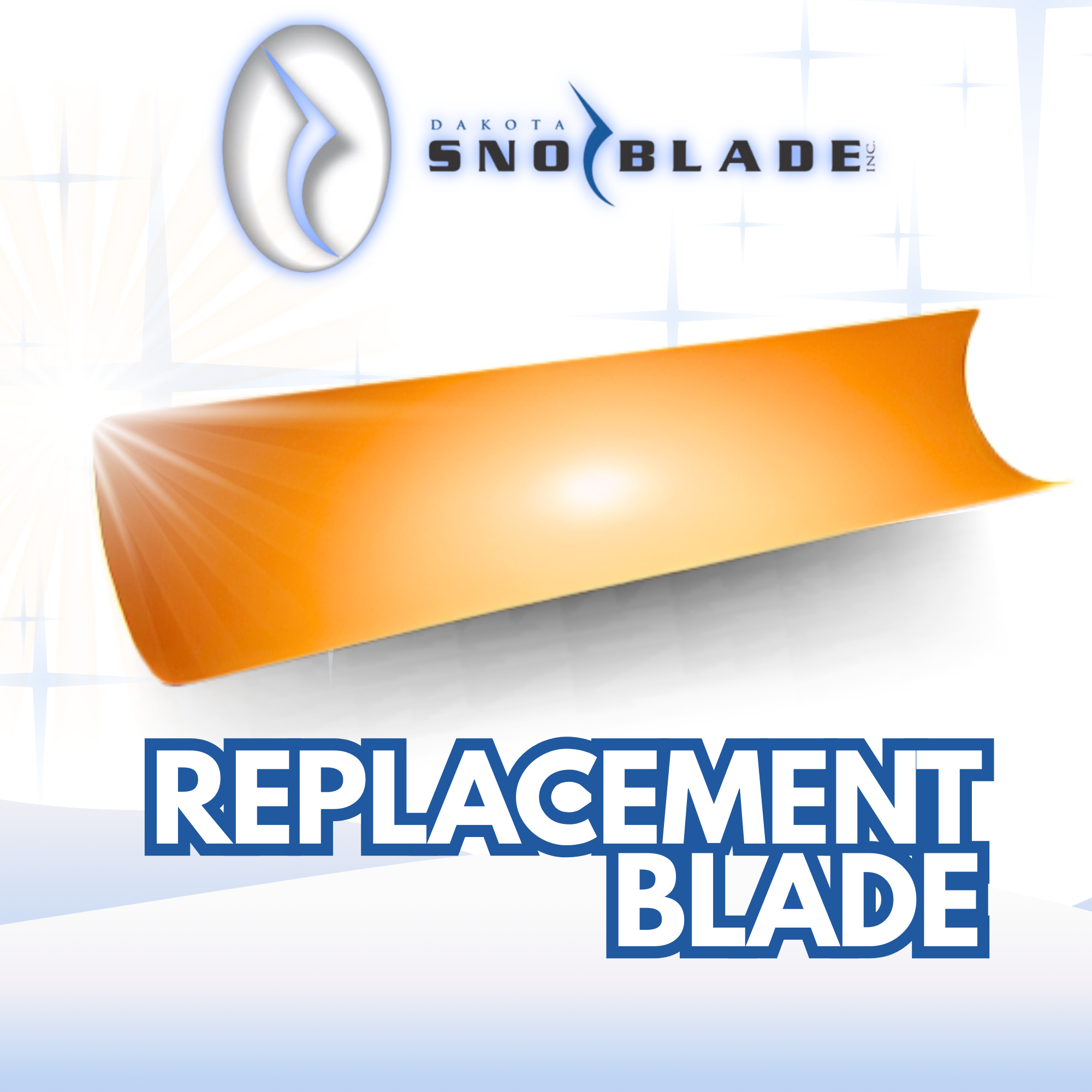Dakota SnoBlade Replacement Blade – Angled Poly Snow Blade Component
