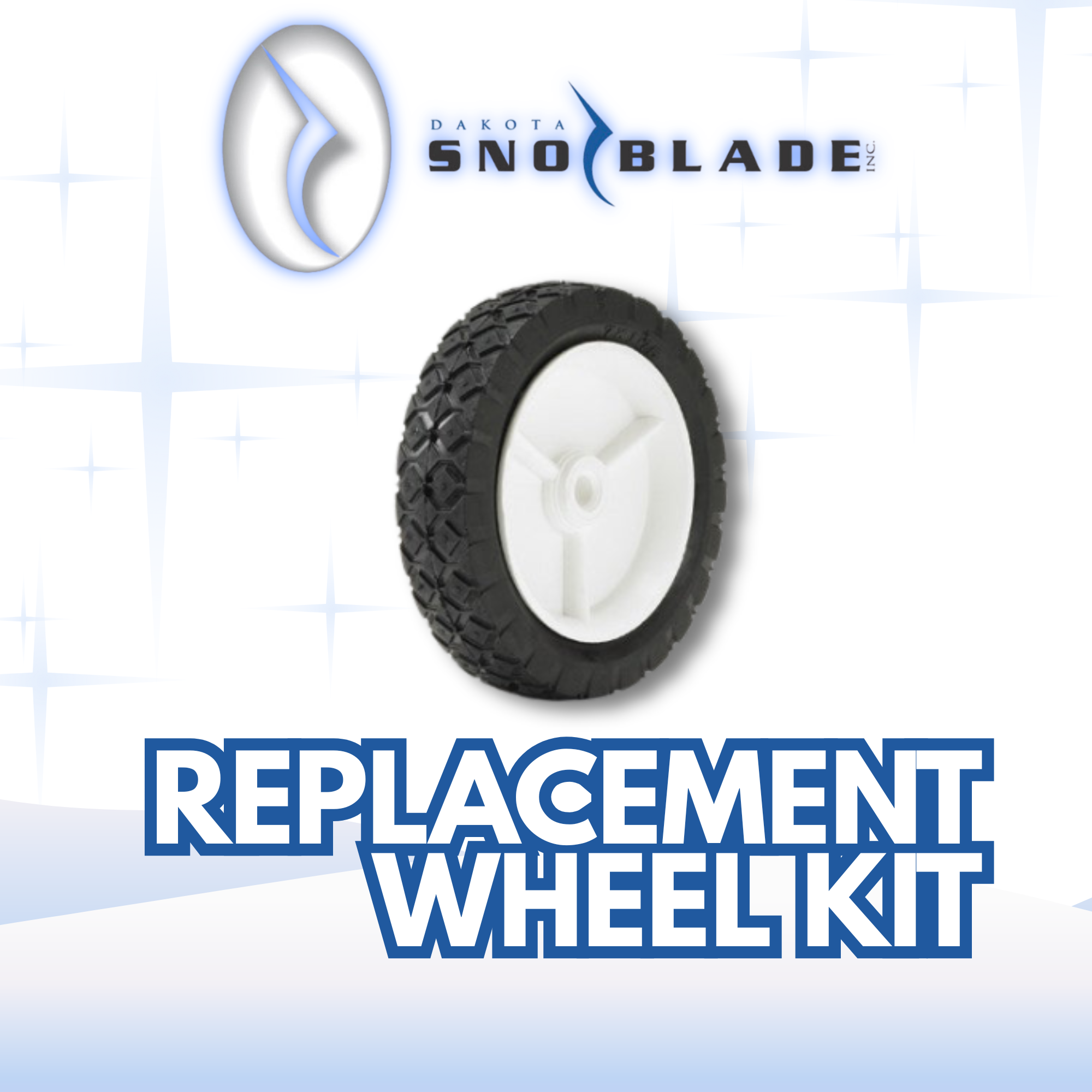 Dakota SnoBlade Wheel Replacement– Snow Blade Support Wheels 6"